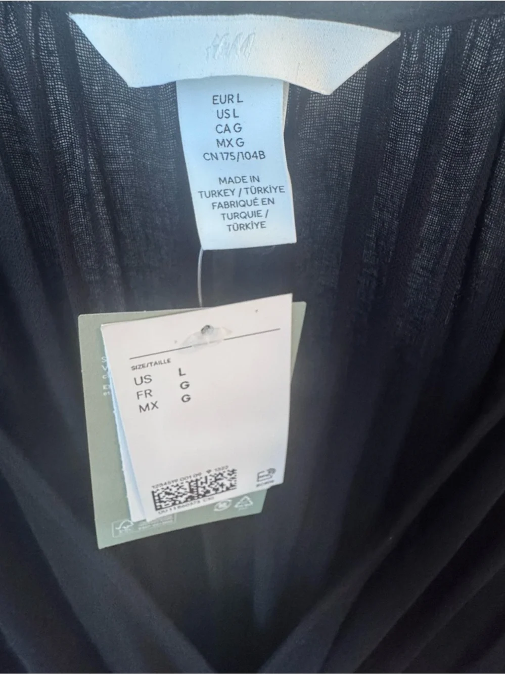 NWT H&M Black Maxi Dress with Tan Belt